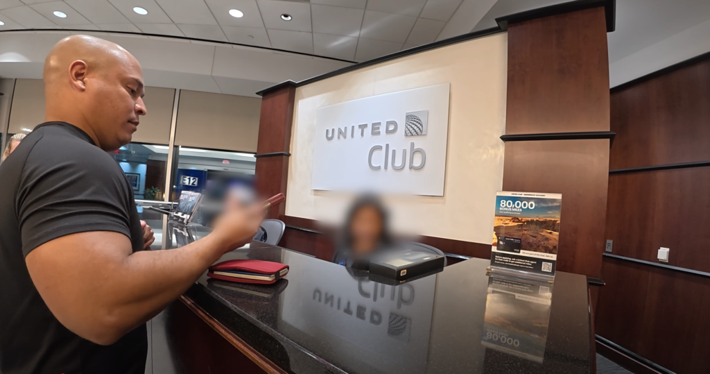 United Club Lounge at Houston Airport